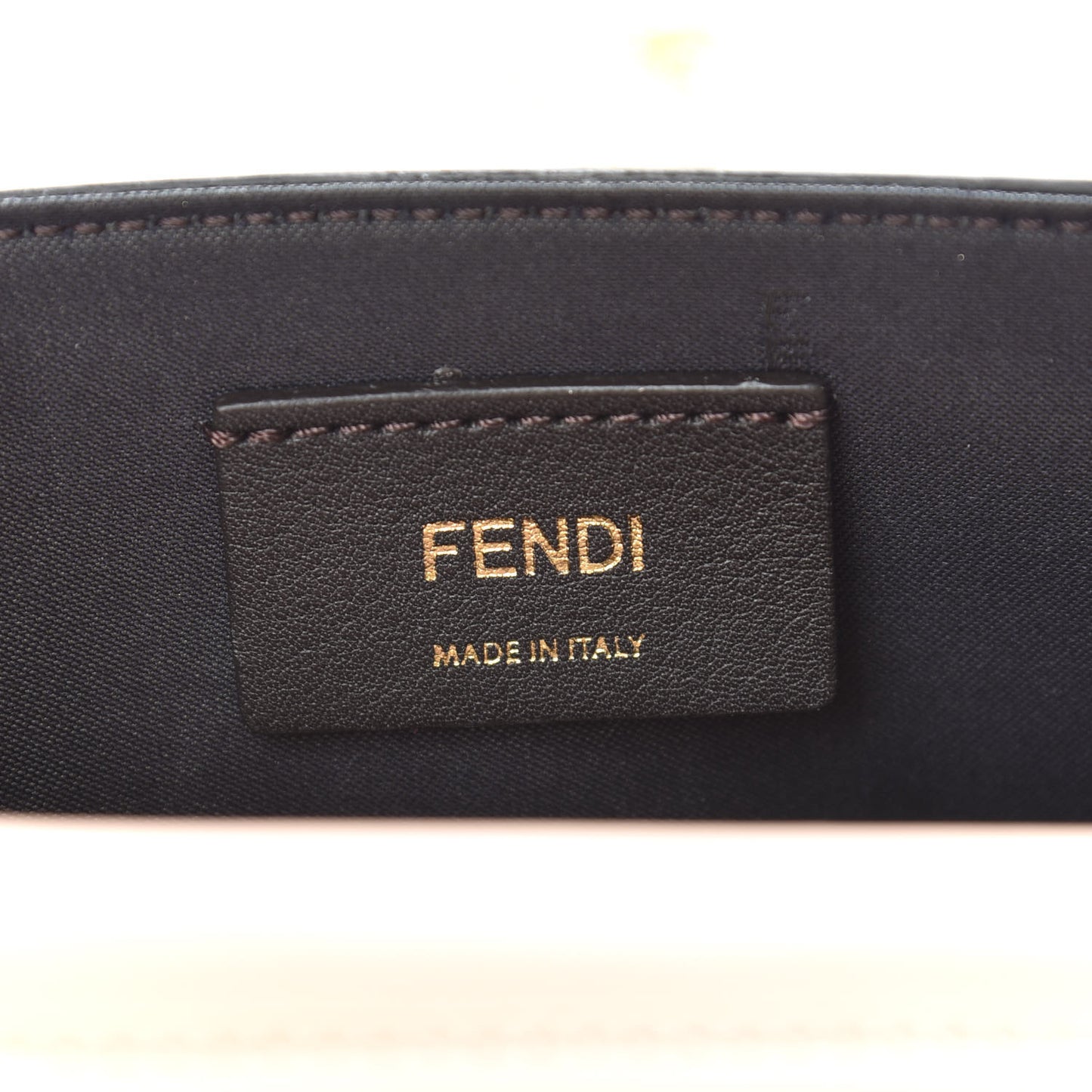 Vitello Cruise F is Fendi Bi-Color FF 1974 Embossed Envelope Belt Bag Maya Black Light Rose