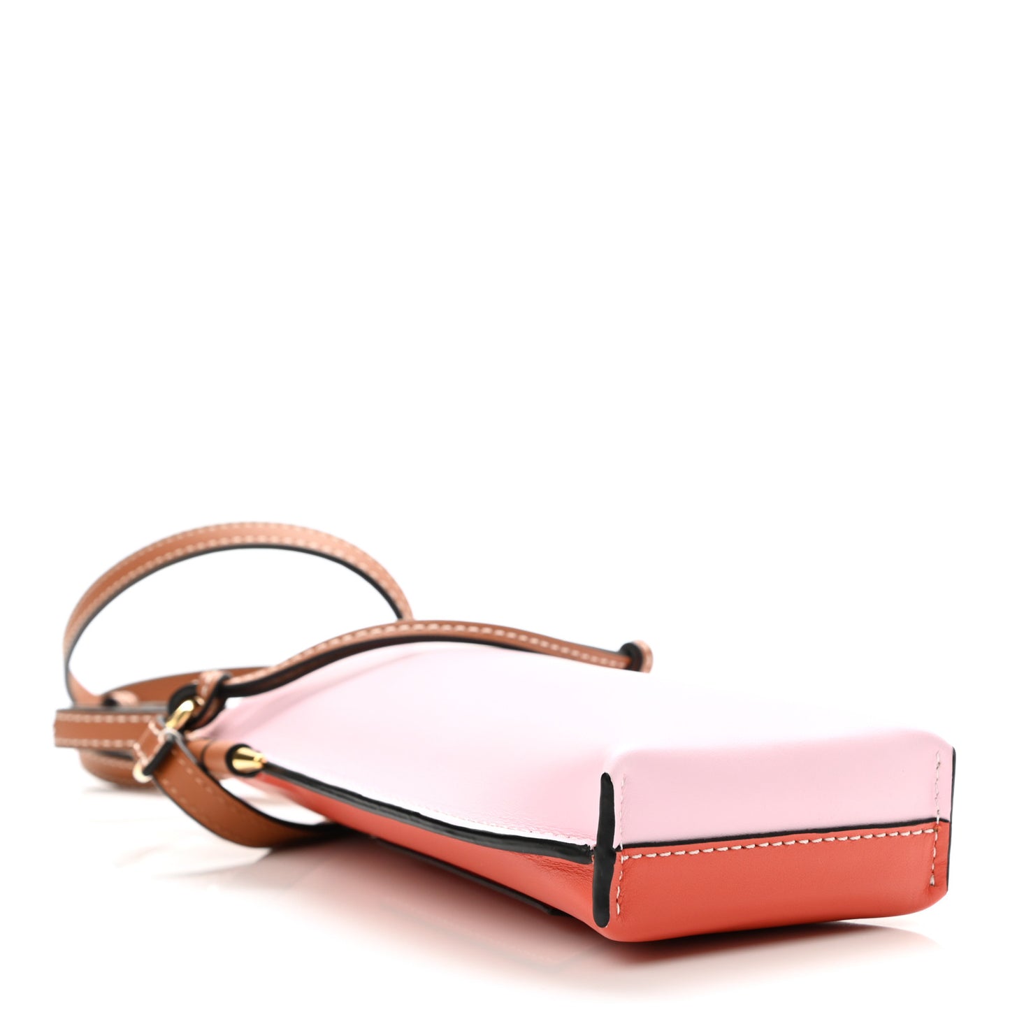 Smooth Calfskin Mini Gate Pocket Pink Orange