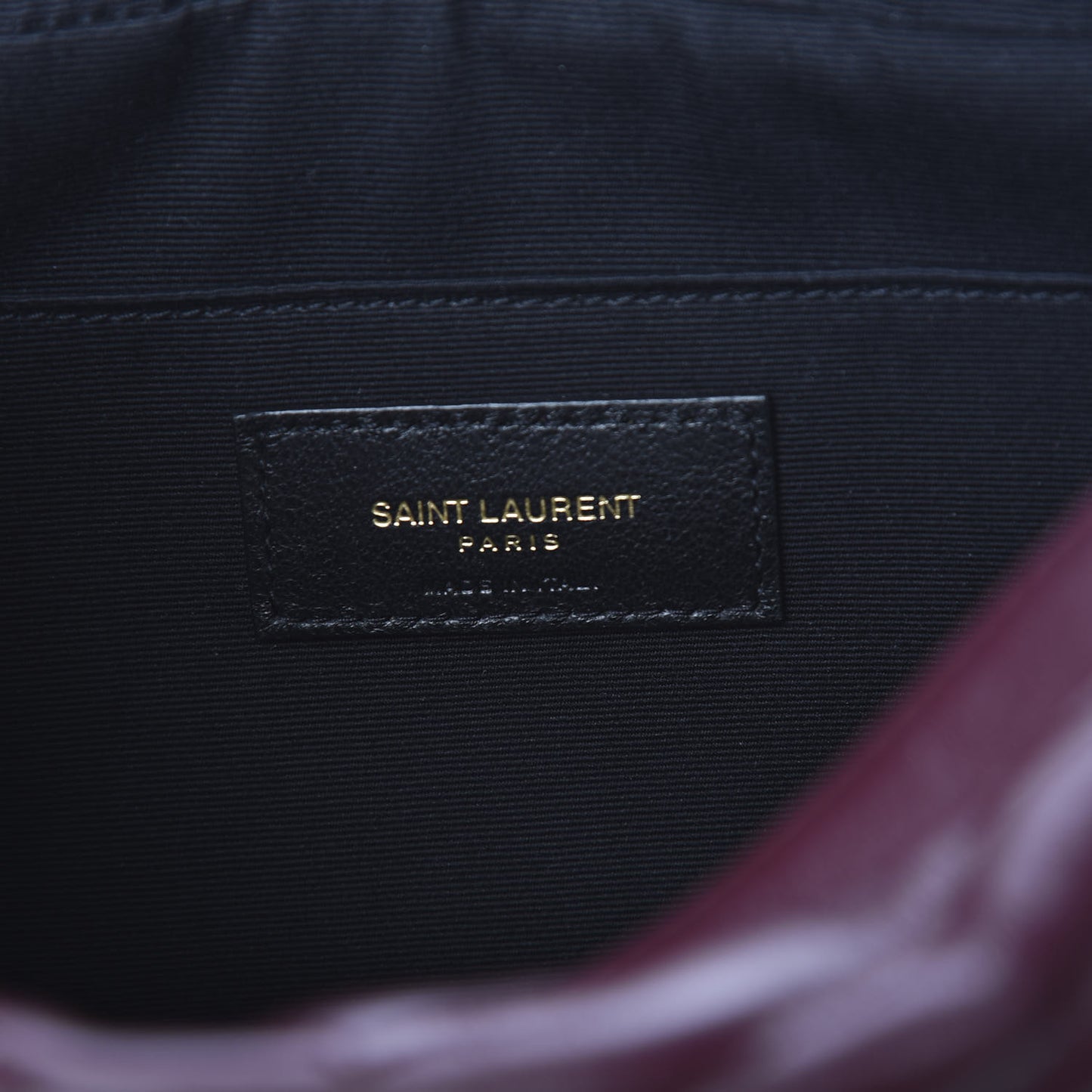 Calfskin Matelasse Monogram Lou Camera Bag Dark Legion Red