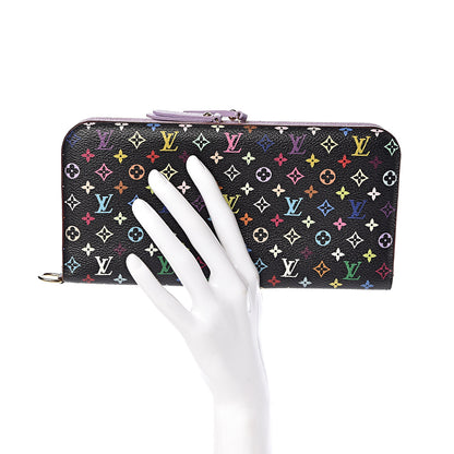 Louis Vuitton Monogram Multicolor Insolite Wallet Black Violet 2 of 7