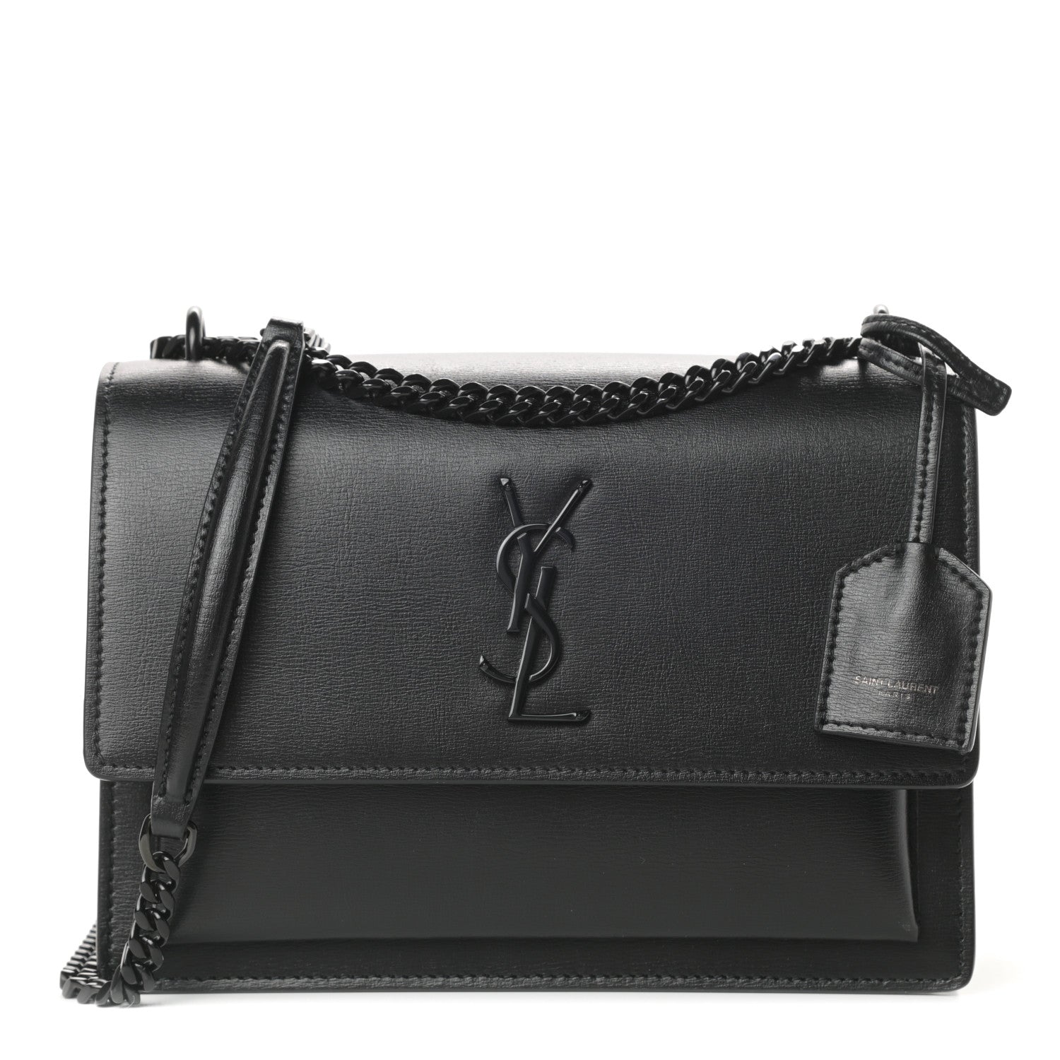 Saint Laurent Calfskin Medium Monogram Sunset Black 1 of 13