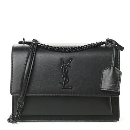 Saint Laurent Calfskin Medium Monogram Sunset Black 1 of 13