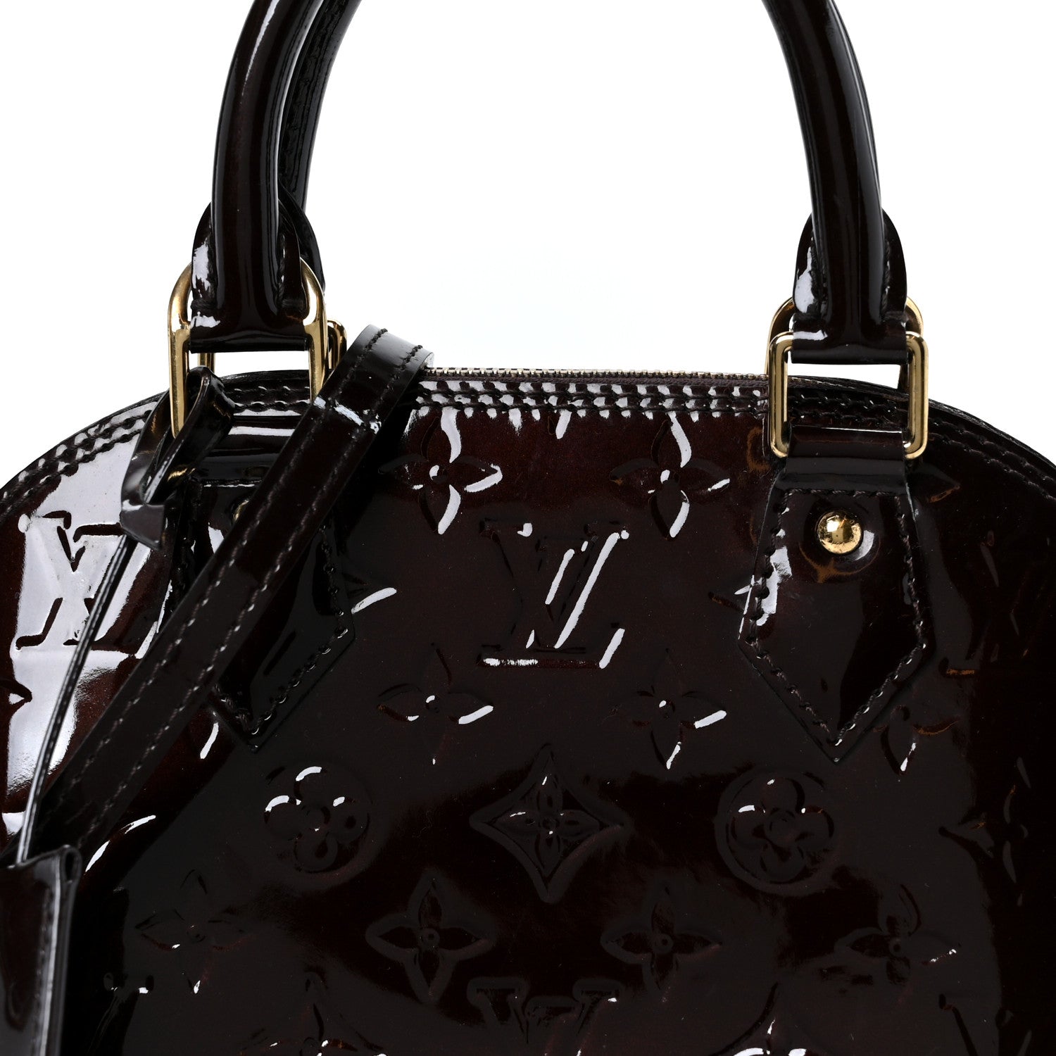 Louis Vuitton Vernis Alma BB Amarante 9 of 11
