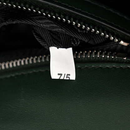 Prada Soft Calfskin Impunture Diagramme Medium Chain Flap Shoulder Bag Smeraldo 7 of 12