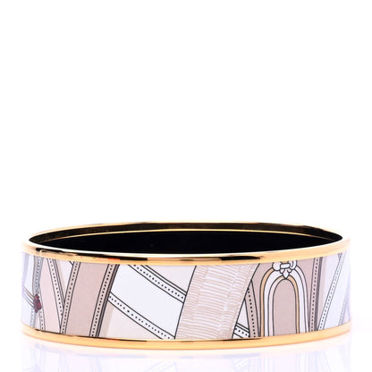 Hermes Enamel Printed Wide Cavalcadour Bracelet 65 2 of 5