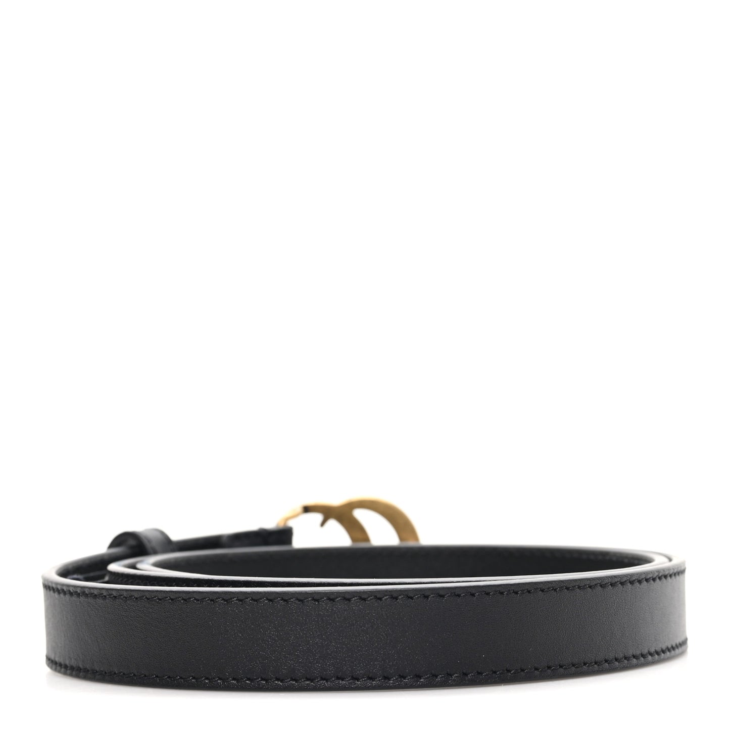 Calfskin Double G 20mm Belt 80 32 Black