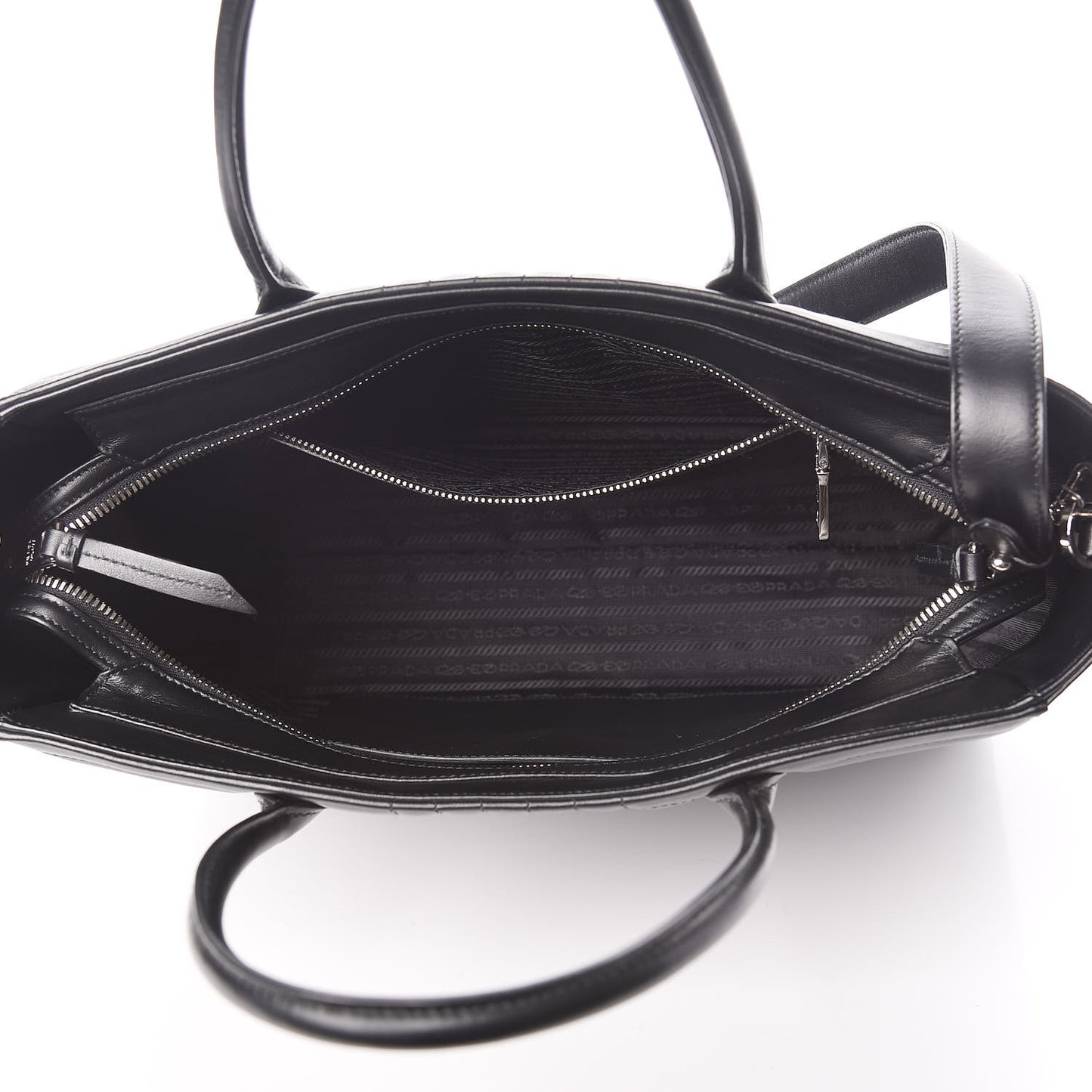 Soft Calfskin Impunture Diagramme Tote Black