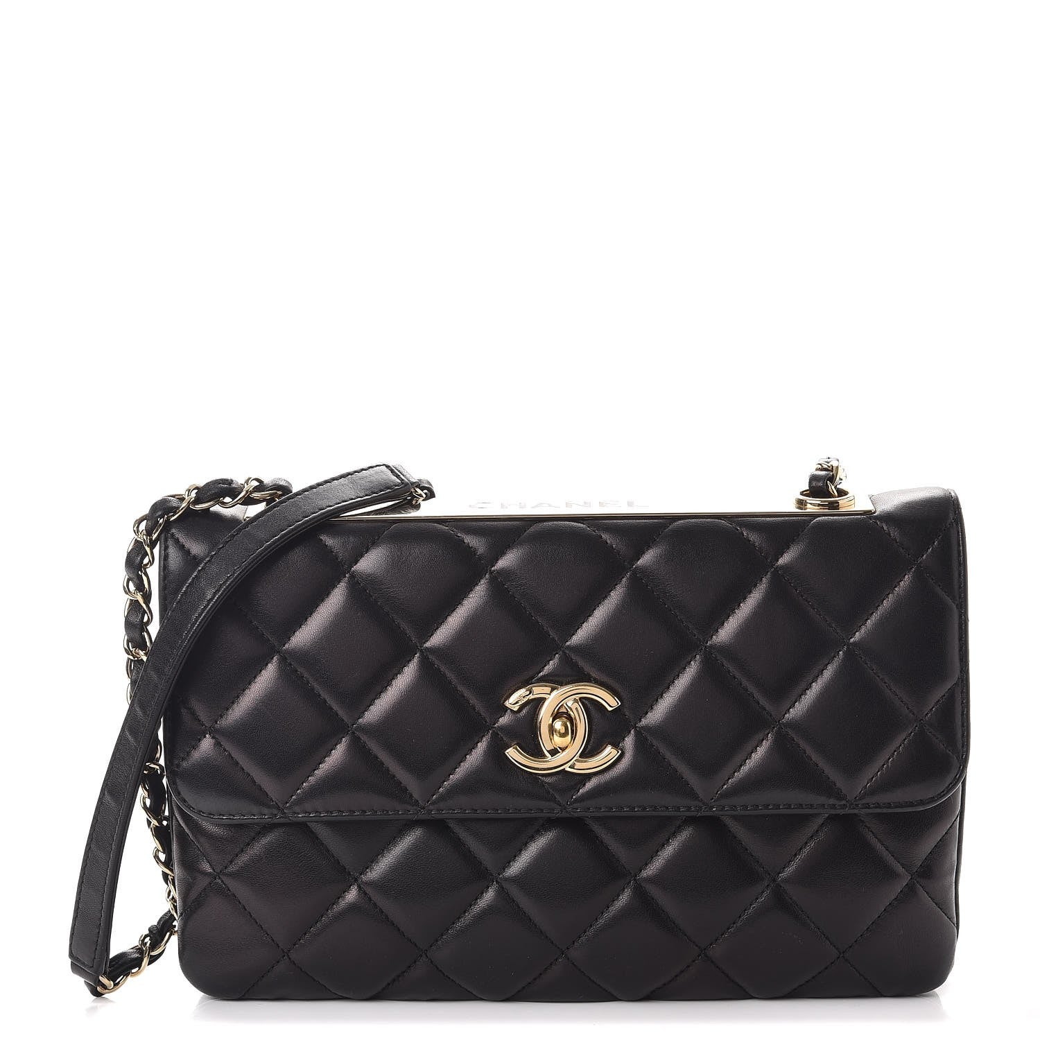 Chanel Lambskin Quilted Medium Trendy CC Flap Black 1 of 10
