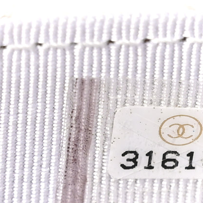 Chanel Caviar Quilted Flap Card Holder On Chain White 8 of 12