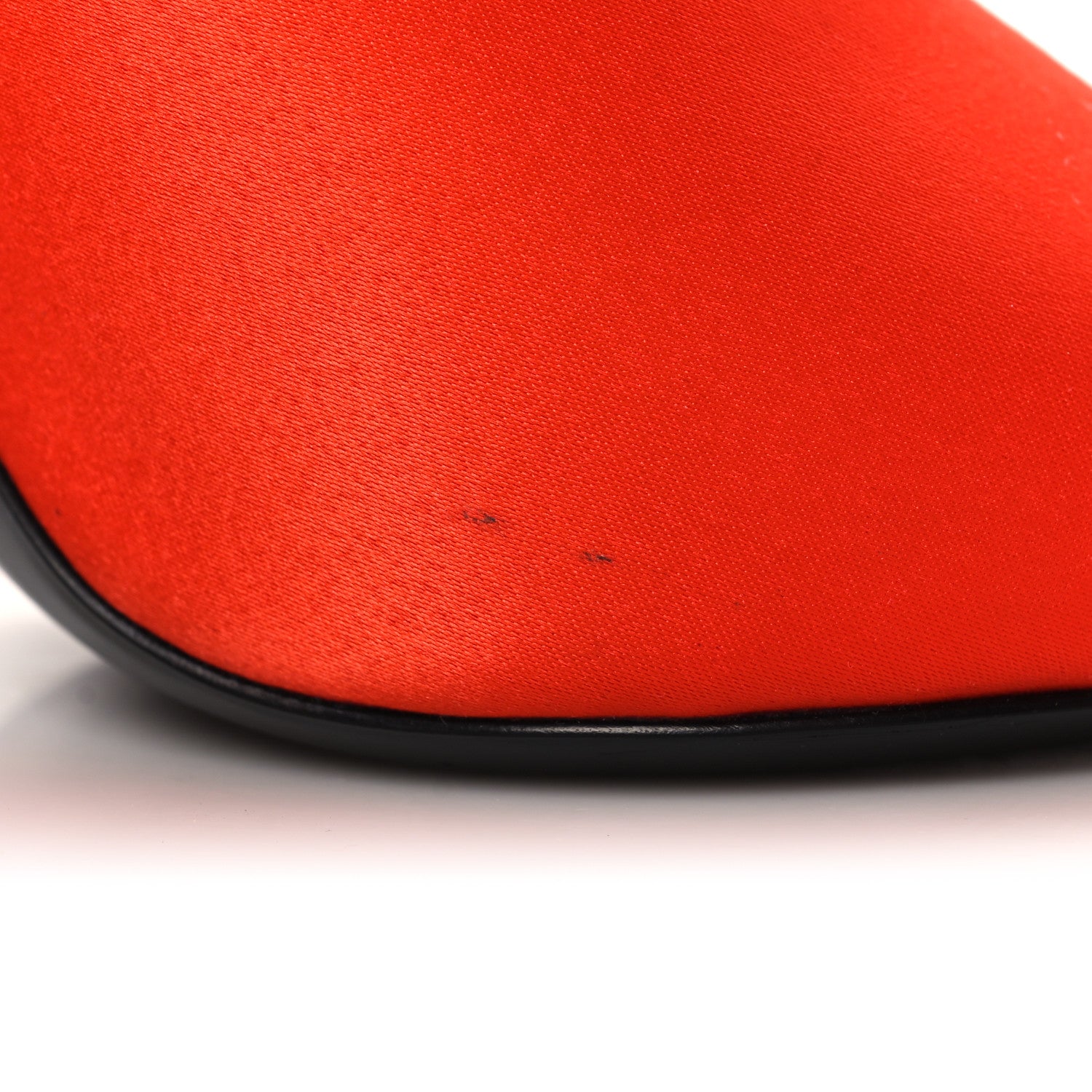 Saint Laurent Crepe De Chine Suite Mule Sandals 38 Arancio 10 of 11