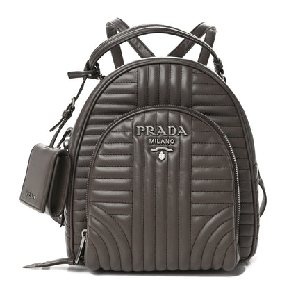 Prada Soft Calfskin Impunture Diagramme Day Backpack Bambu 1 of 12