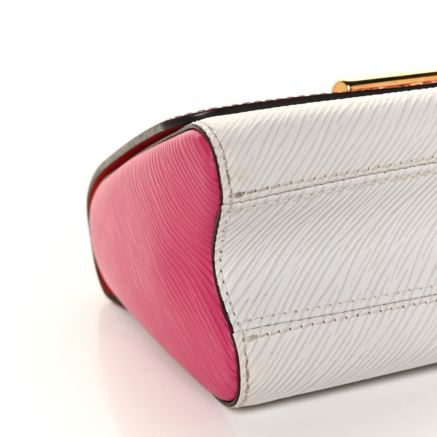 Louis Vuitton Epi Twist Shoulder Bag MM Coquelicot Hot Pink White 6 of 7