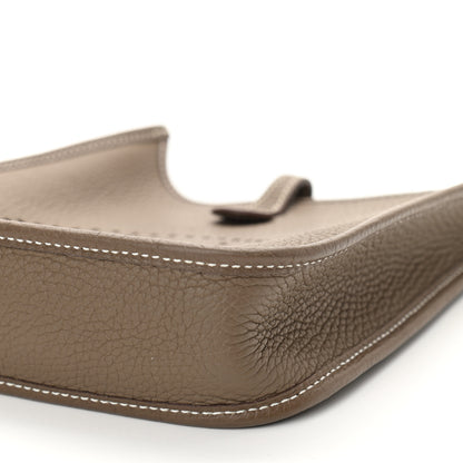 Hermes Taurillon Clemence Amazone Evelyne TPM Etoupe Bleu Indigo 9 of 9