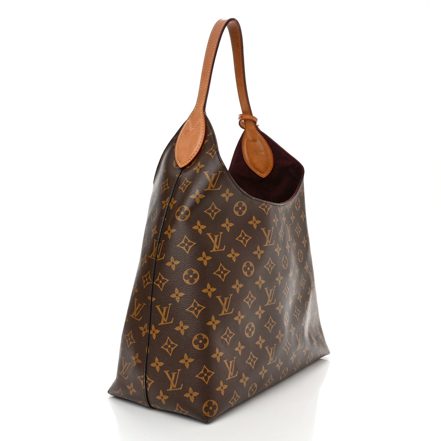 Monogram Flower Hobo Beige