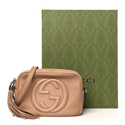 Gucci Pebbled Calfskin Small Soho Disco Bag Rose Beige 13 of 13