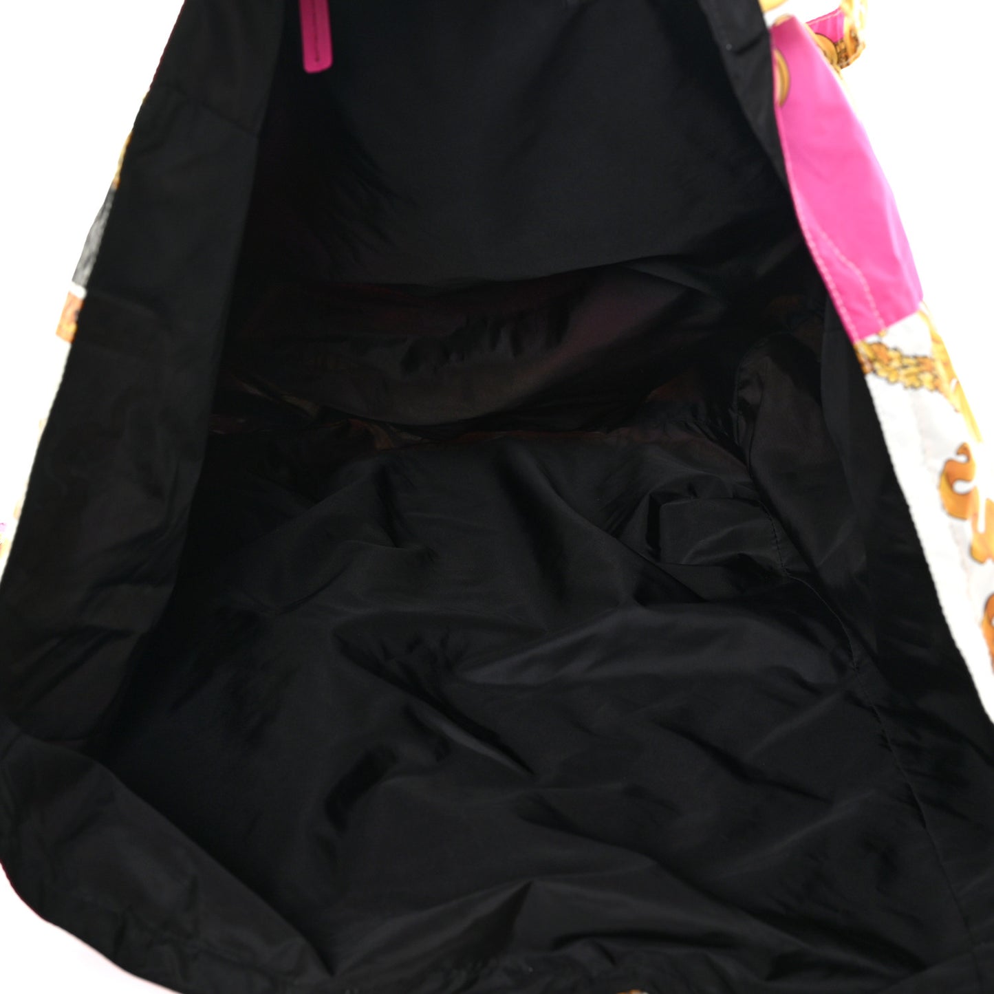 Nylon Medusa Renaissance Print Tote Fuchsia