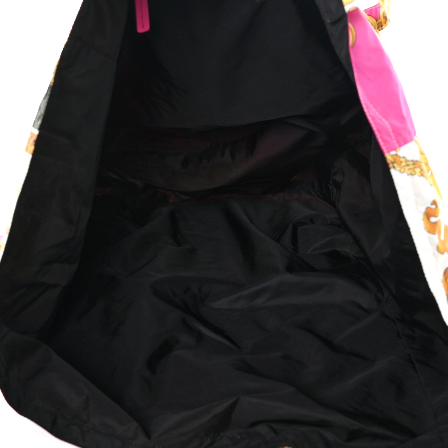Versace Nylon Medusa Renaissance Print Tote Fuchsia 5 of 11