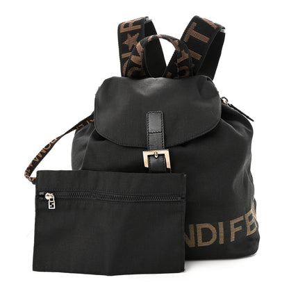 Fendi Nylon 1925 Drawstring Backpack Black 1 of 13