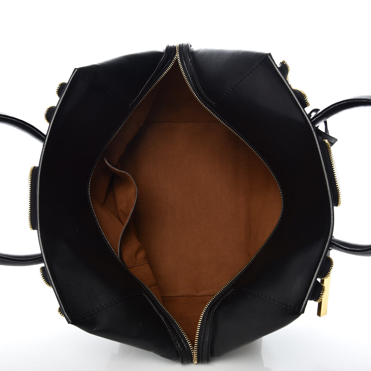 Eco Alter Nappa Cavendish Zipper Tote Black
