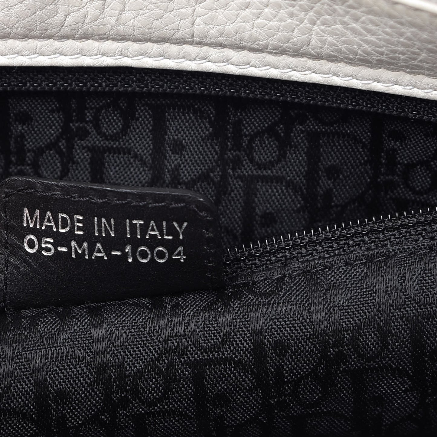 Calfskin Cannage Stitched East West Lady Dior White
