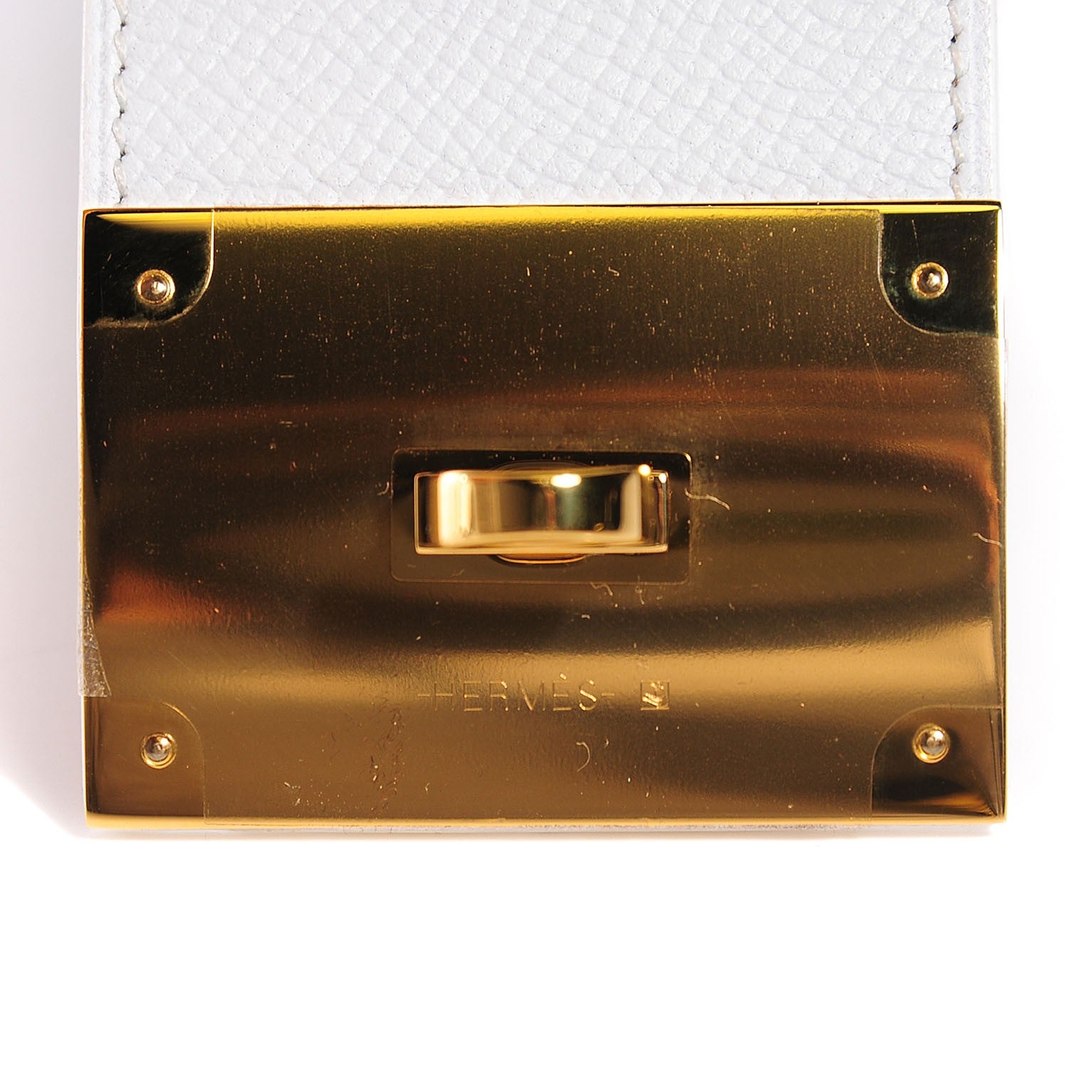 Hermes Epsom Extreme Bracelet Small White 7 of 9