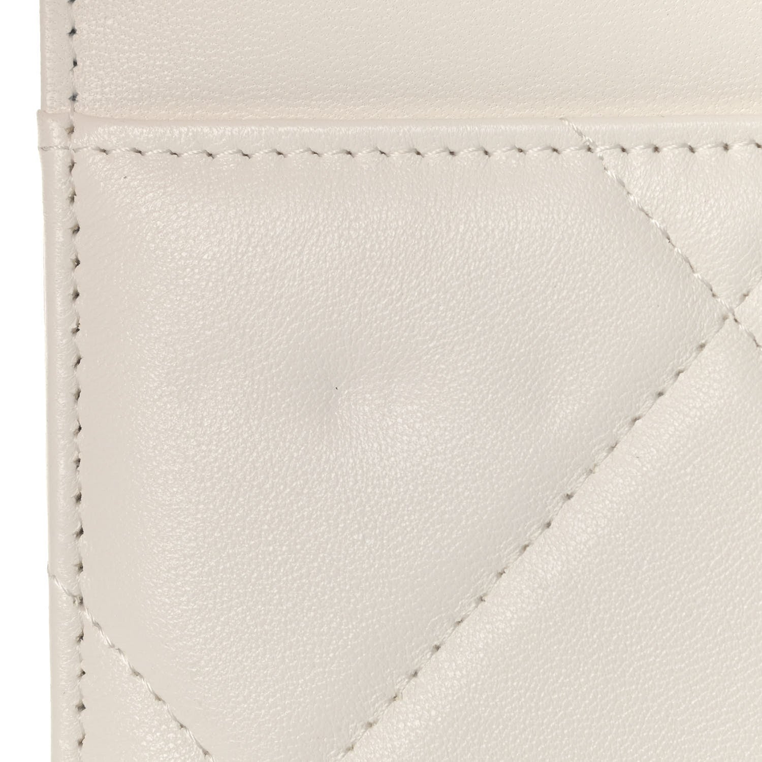 Chanel Goatskin Quilted Chanel 19 Wallet On Chain WOC White 11 of 12