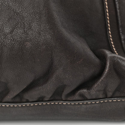 Gucci Calfskin Large D Gold Ring Shoulder Bag Chocolate 14 of 16