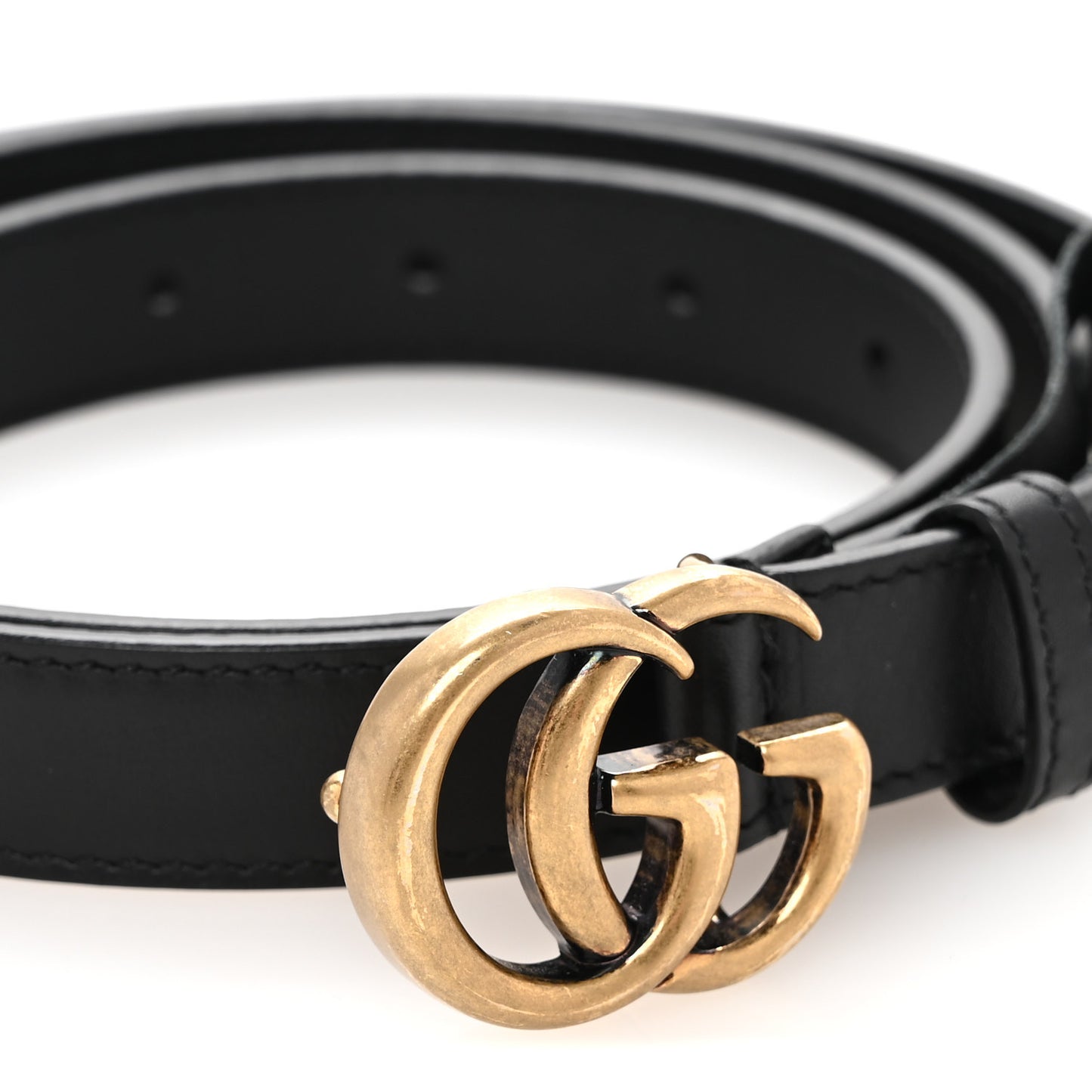 Calfskin Double G 20mm Belt 100 40 Black