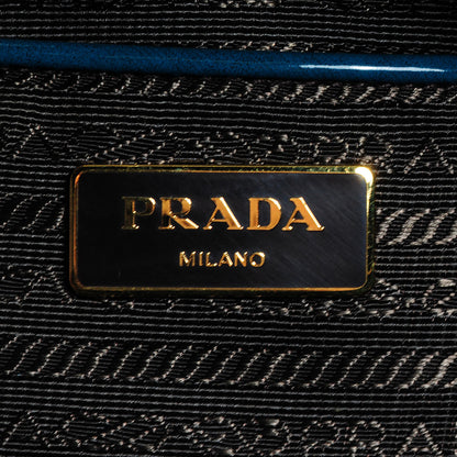 Prada Spazzolato Promenade Tote Pavone Fume 10 of 10