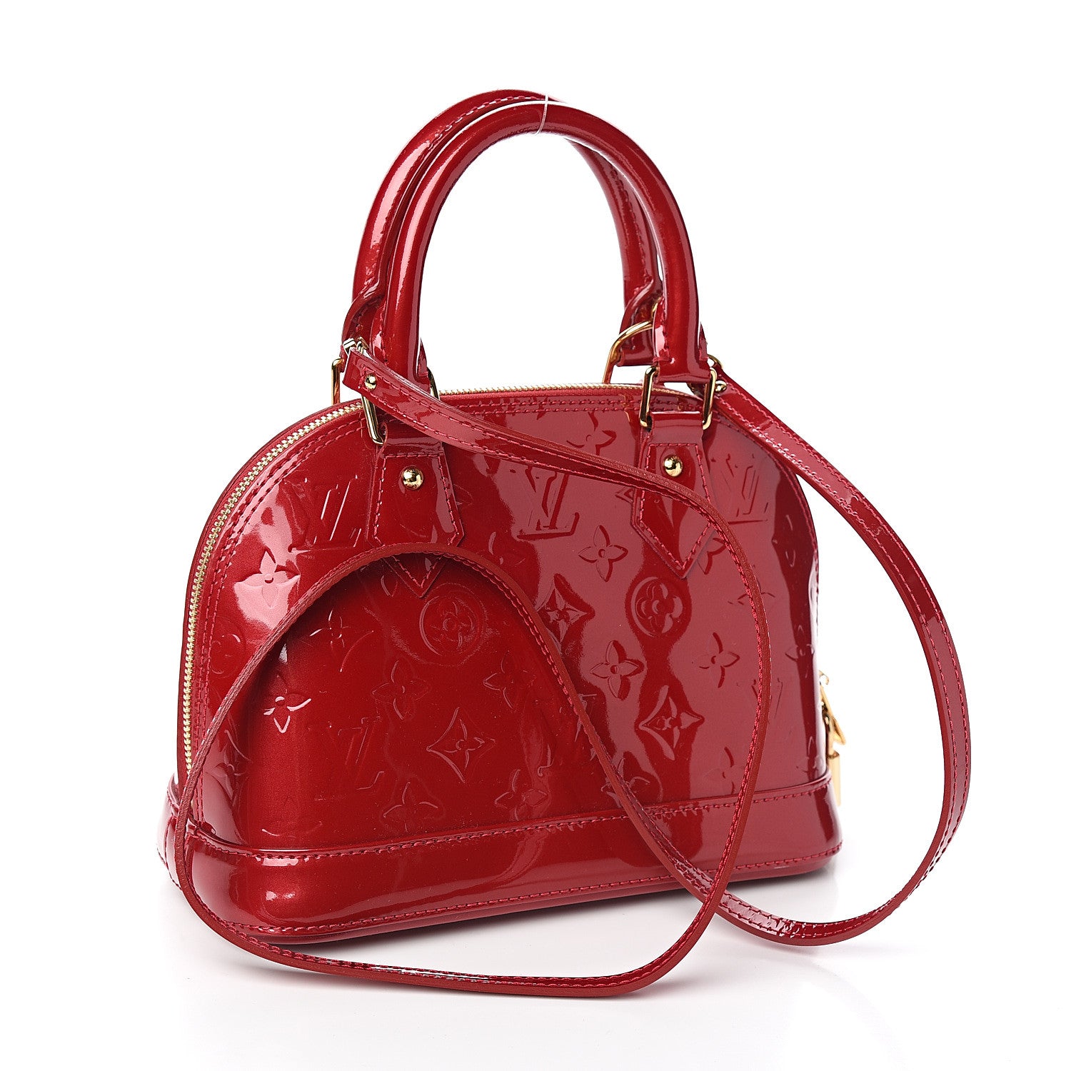 Louis Vuitton Vernis Alma BB Pomme D'Amour 2 of 8