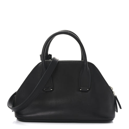 The Row Saddle Calfskin Mini Devon Bag Black 1 of 9