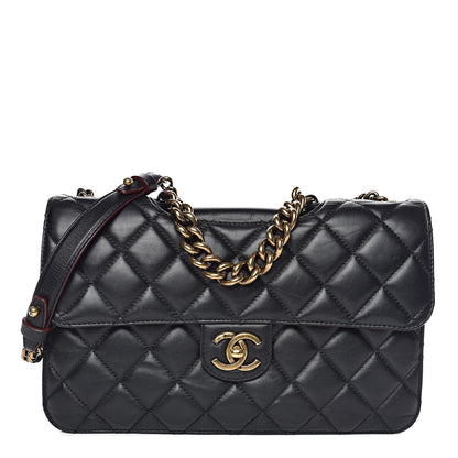 Chanel Calfskin Quilted Large Perfect Edge Flap Black 1 of 9