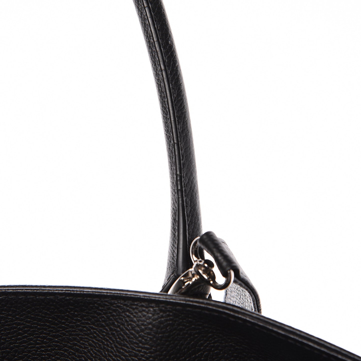 Calfskin Cerf Executive Shopper Tote Black