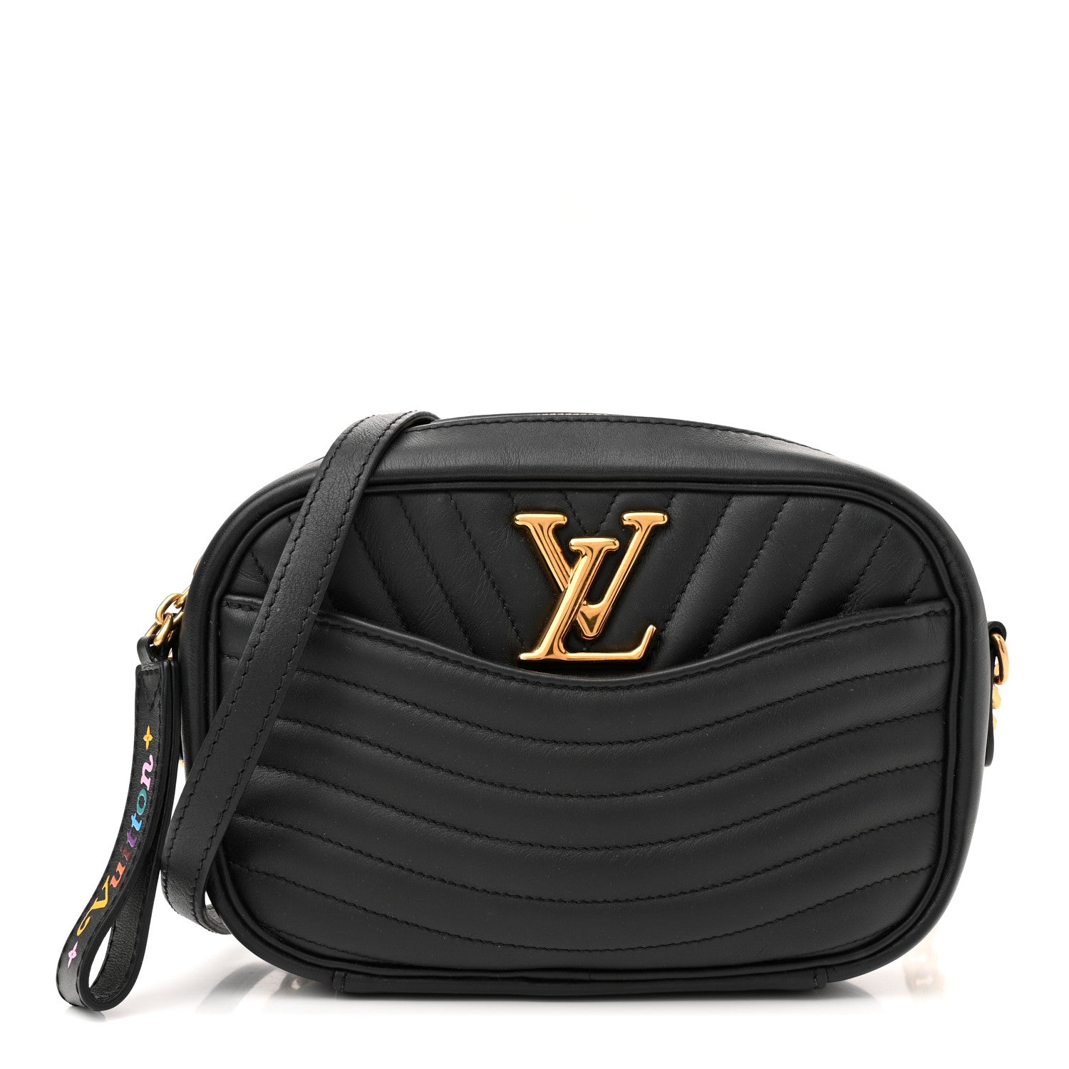 Louis Vuitton Calfskin New Wave Camera Bag Black 1 of 12