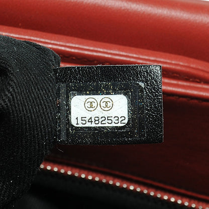 Chanel Iridescent Calfskin Large In The Mix Tote Red 7 of 8