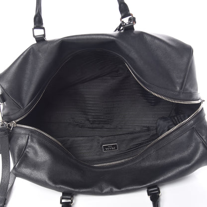 Prada Saffiano Duffle Travel Bag Black 5 of 18