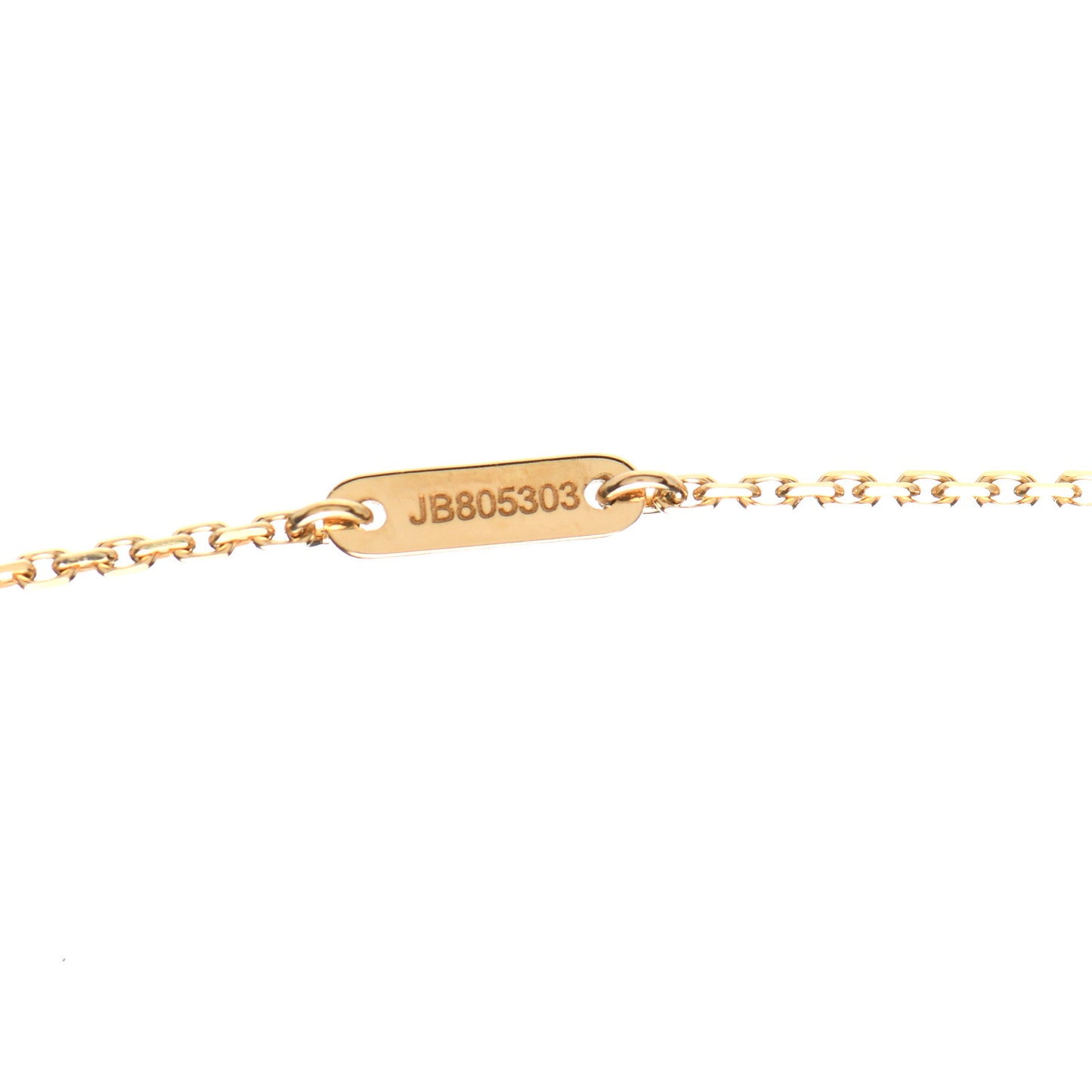 18K Yellow Gold Mother of Pearl Sweet Alhambra Pendant Necklace