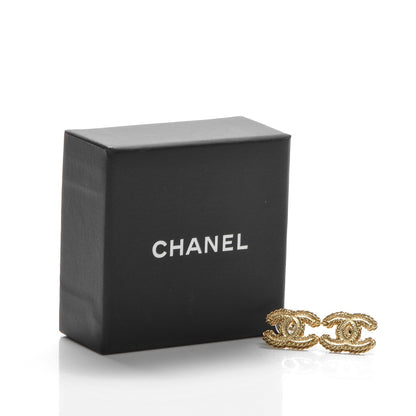 Chanel Metal CC Rope Earrings Gold 5 of 5