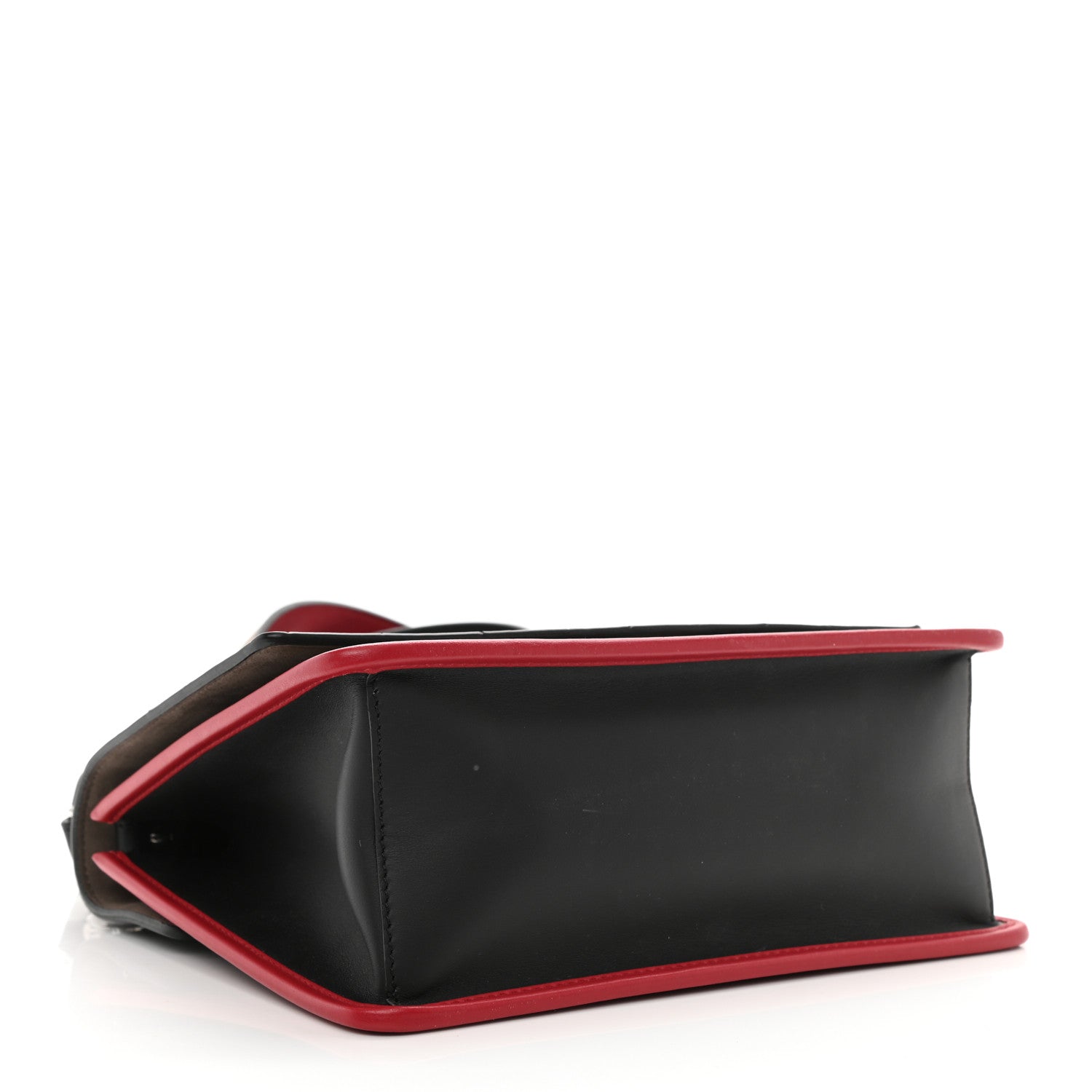 Fendi Vitello Century F is Fendi FF Diagonal Inlay Kan I Shoulder Bag Fango Black Fragola 4 of 8