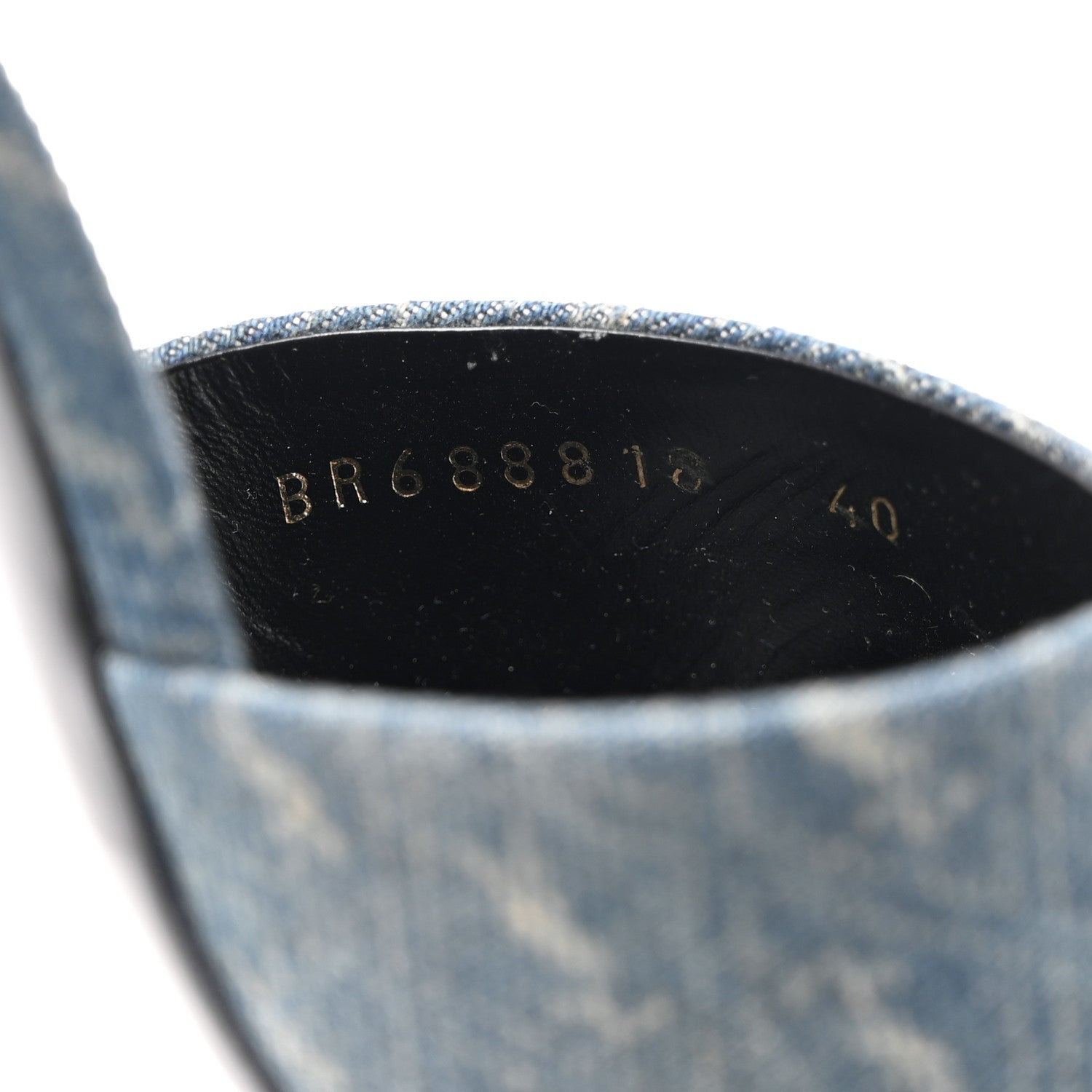Saint Laurent Denim Monogram La 16 Mule Sandals 40 Blue Jeans 7 of 9