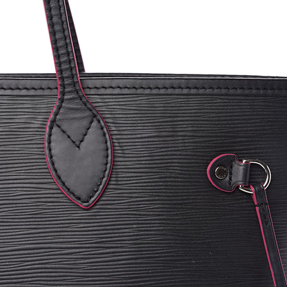 Louis Vuitton Epi Neverfull MM Black Hot Pink 11 of 14