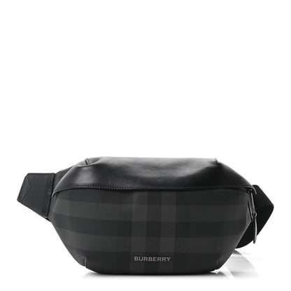 Burberry Charcoal Check Calfskin Sonny Bum Bag Charcoal 1 of 10