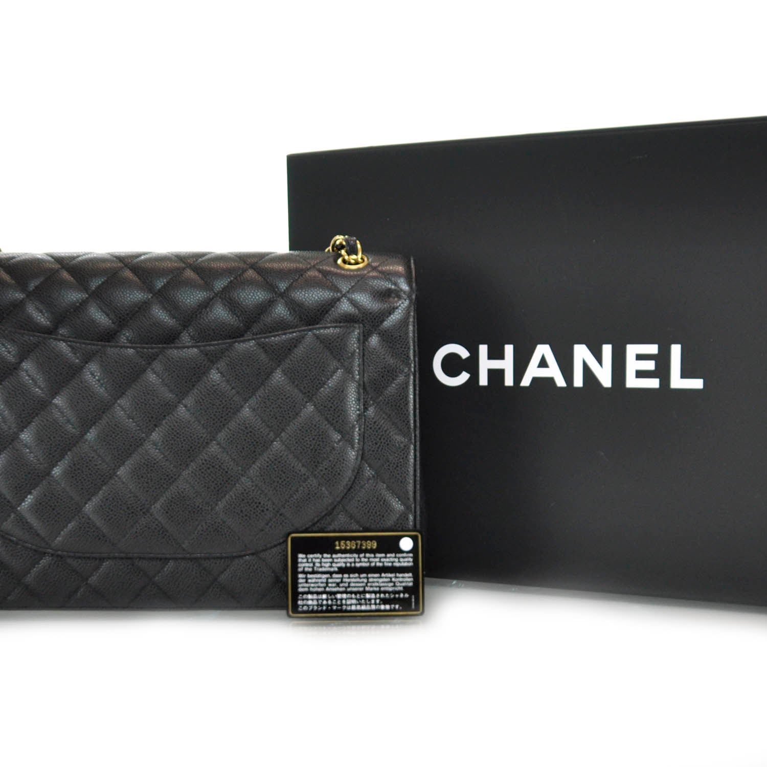 Chanel Caviar Quilted Maxi Double Flap Black 4 of 11