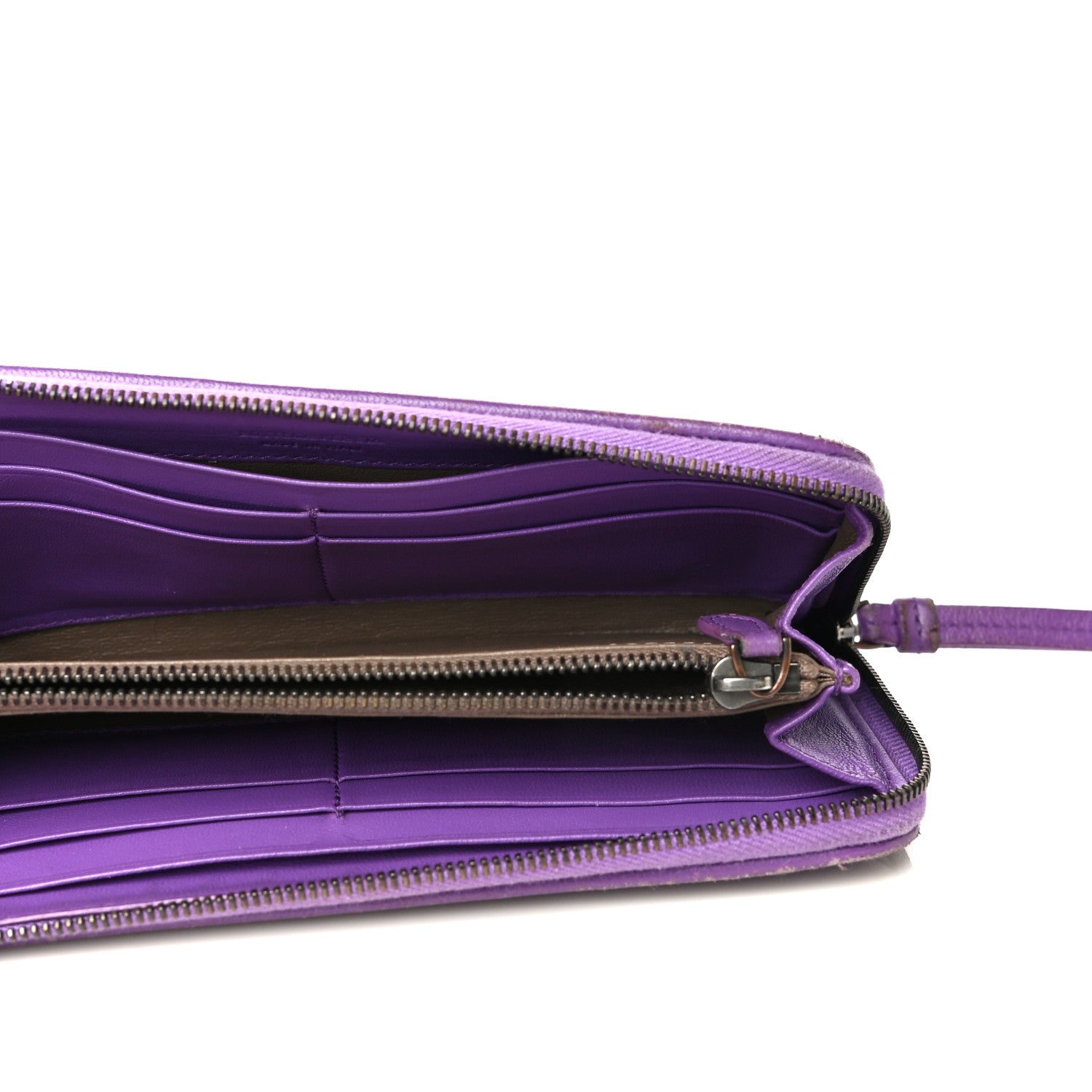 Bottega Veneta Nappa Intrecciato Wristlet Zip Wallet Byzantine 5 of 21