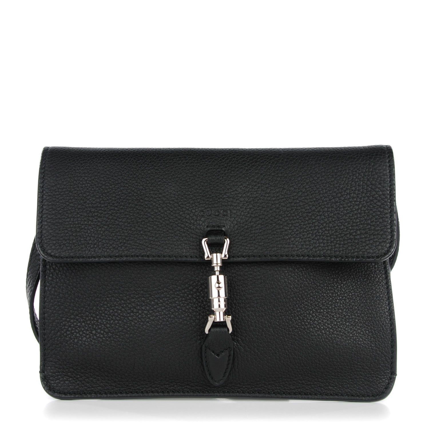 Gucci Grand Prix Calfskin Jackie Convertible Shoulder Bag Black 1 of 8