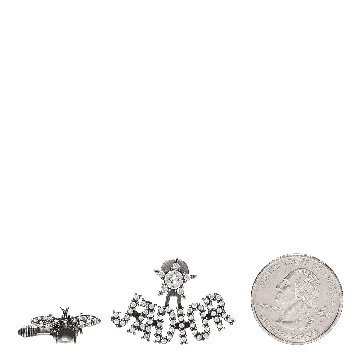 Palladium Crystal J'adior Earrings