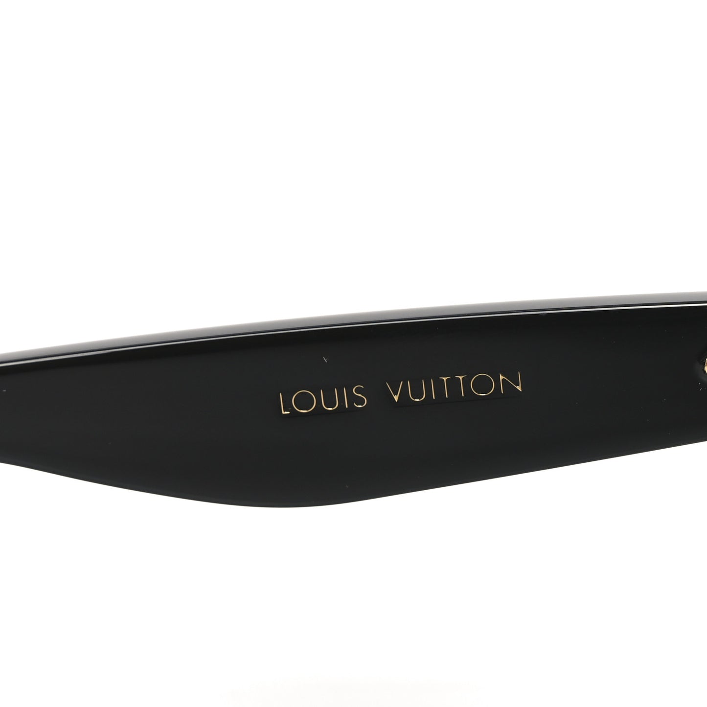 Acetate Nylon LV Script Square Sunglasses Z2970W  Black