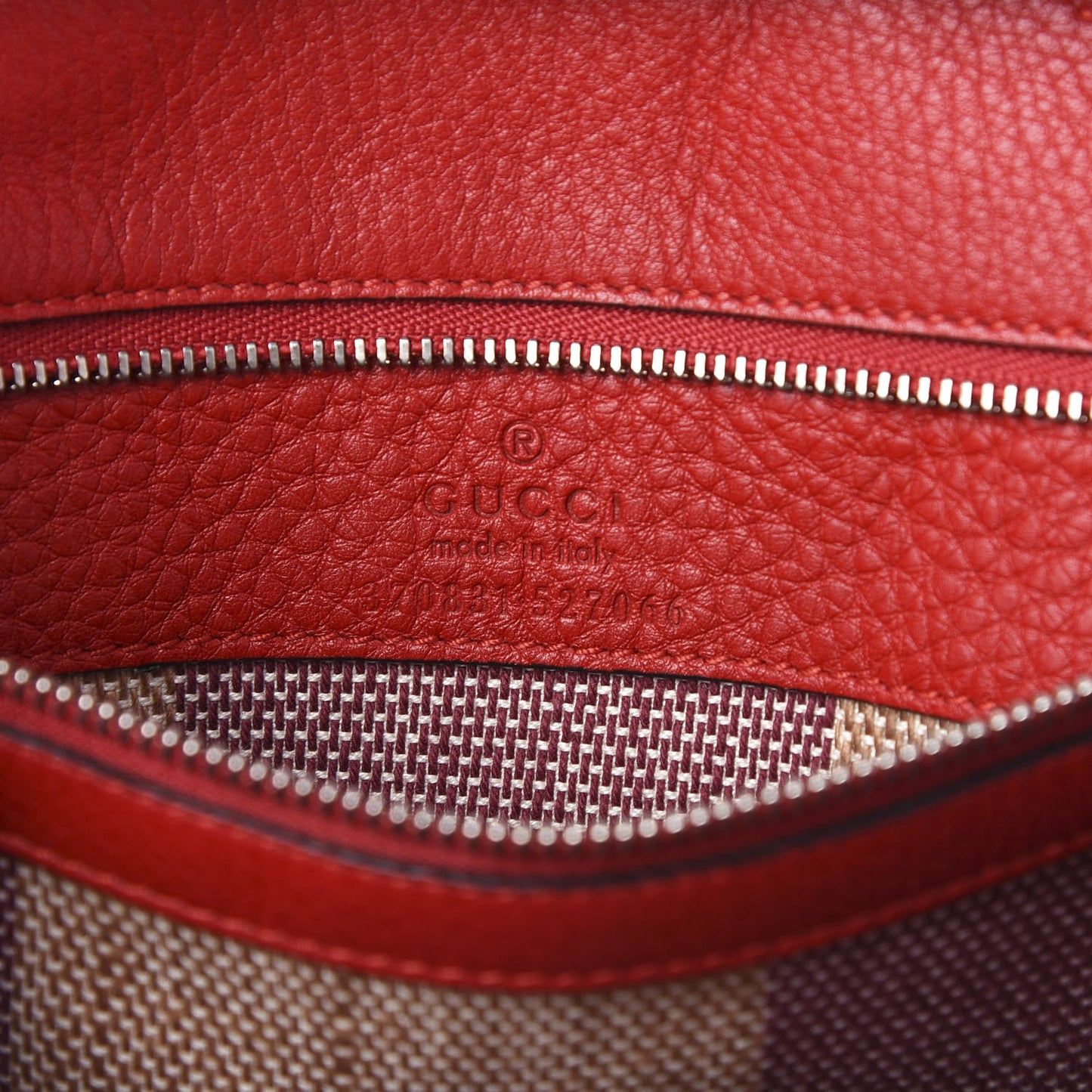 Cellarius Calfskin Small Bamboo Daily Top Handle Bag Hibiscus Red