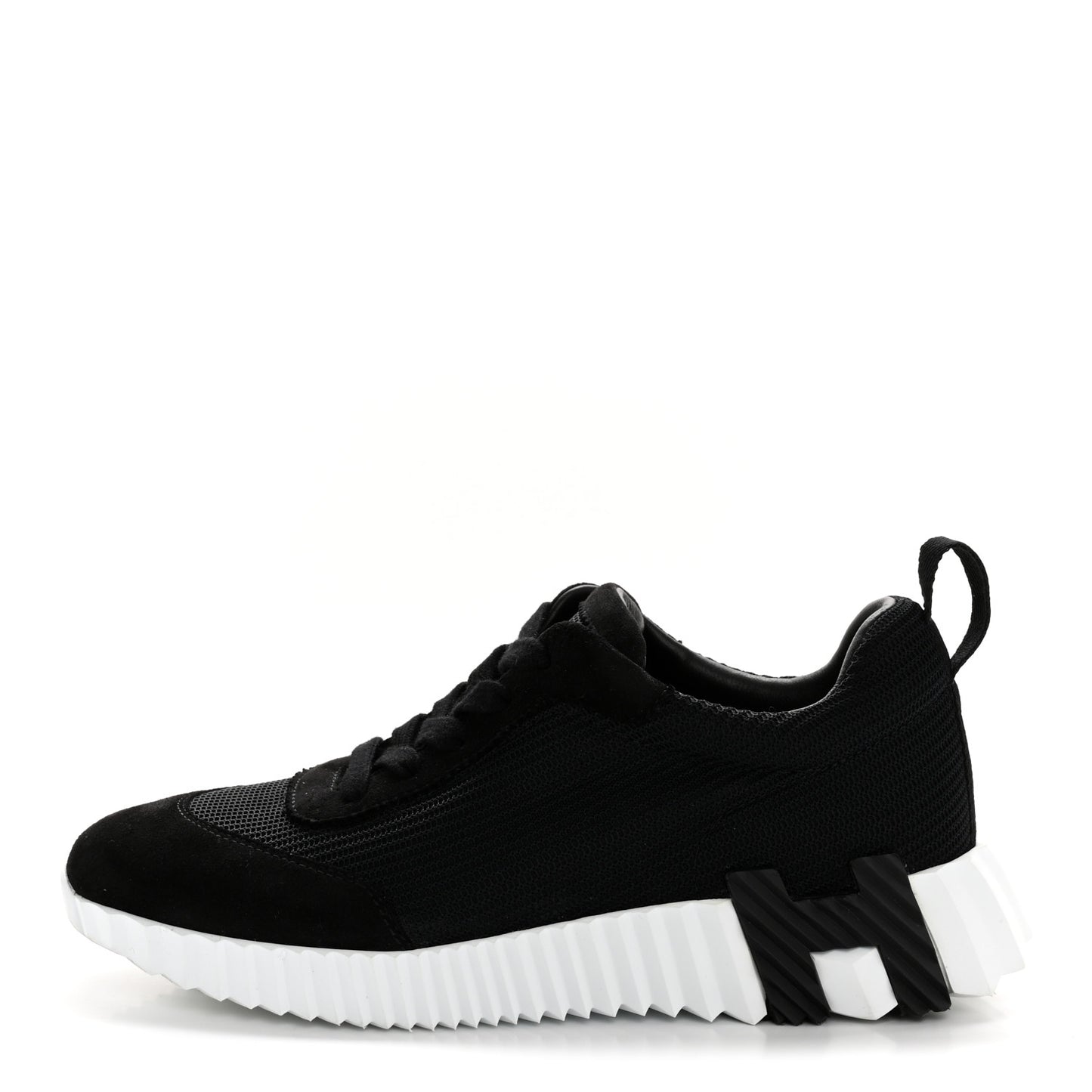 Air Mesh Suede Goatskin Bouncing Sneakers 36.5 Black