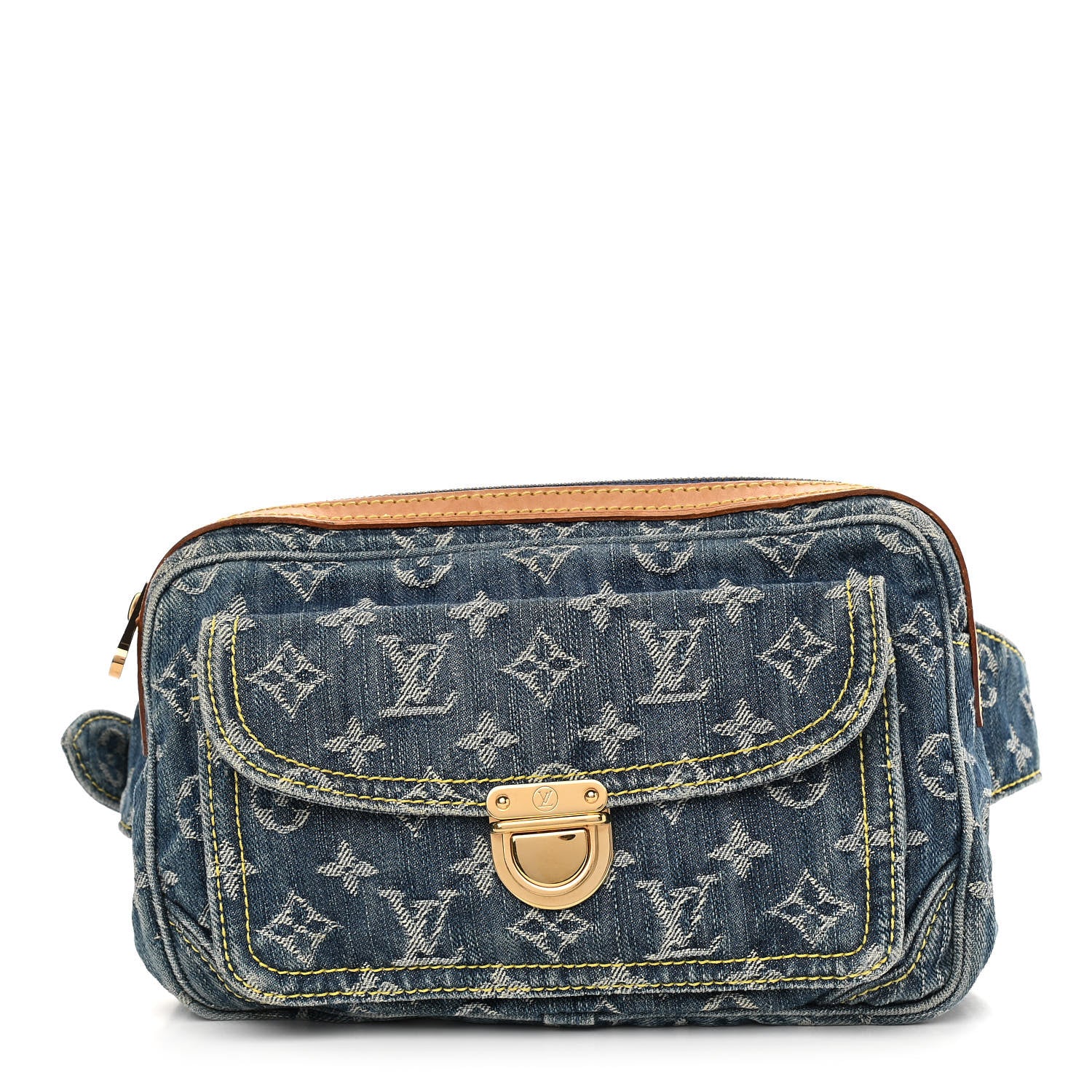 Louis Vuitton Monogram Denim Bum Bag Blue 1 of 11